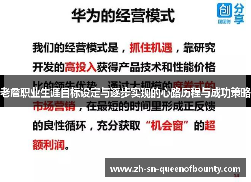 老詹职业生涯目标设定与逐步实现的心路历程与成功策略