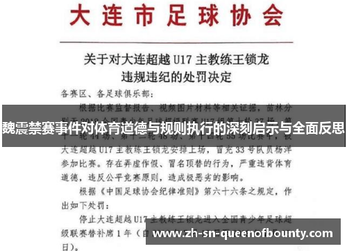 魏震禁赛事件对体育道德与规则执行的深刻启示与全面反思